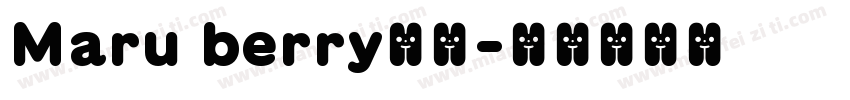 Maru berry字体字体转换
